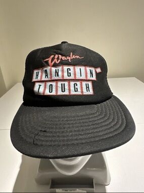 Wrangler Black Snapback with Red & White Embroidered Logo